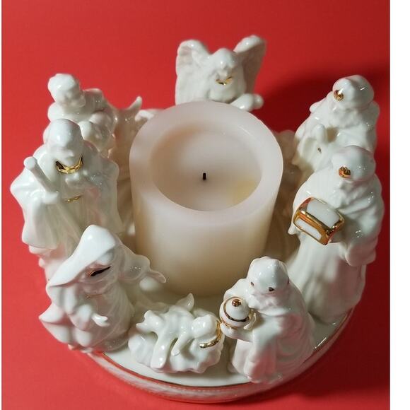 Vintage manger scene 5 1/2 in. tall 10 charactures (10.1284) - Picture 1 of 14